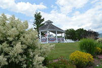 Center Harbor, NH - Gazebo with Flowers